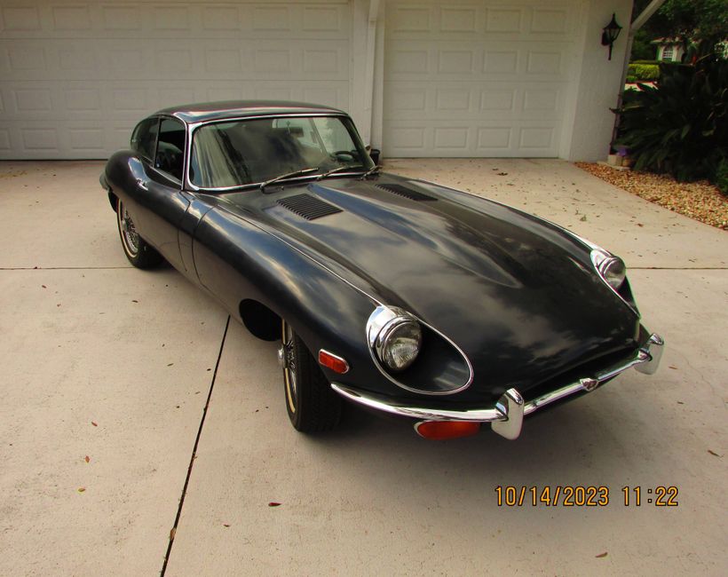 1969 Jaguar E-type Coupe Series 2 With a 4.2-liter Engine and a Four-Speed Manual