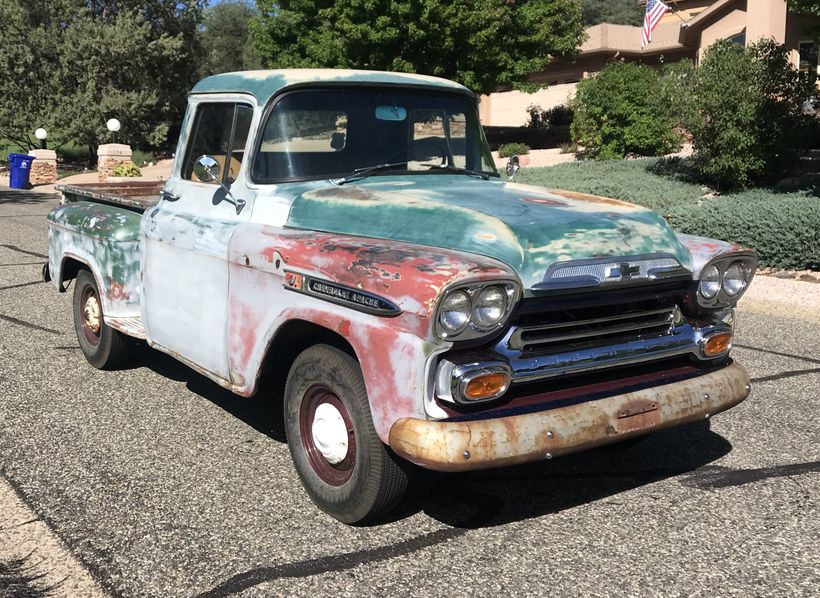 1959 Chevrolet 3100 Apache with a Rebuilt Engine and Transmission