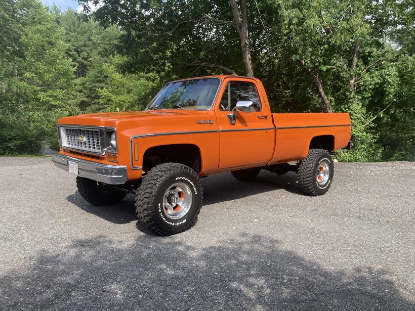 1974 Chevrolet Fleetside C20 with a GMC K20 Frame