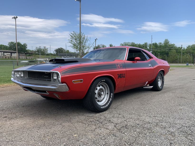 1970 Dodge Challenger T/A with a 340 Six Pack and a Four-Speed