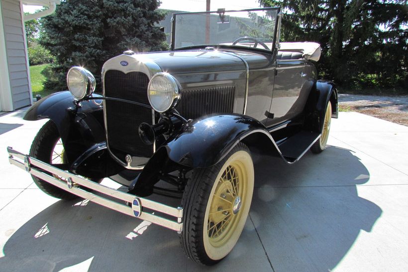 1930 Ford Model A Roadster with a Rumble Seat