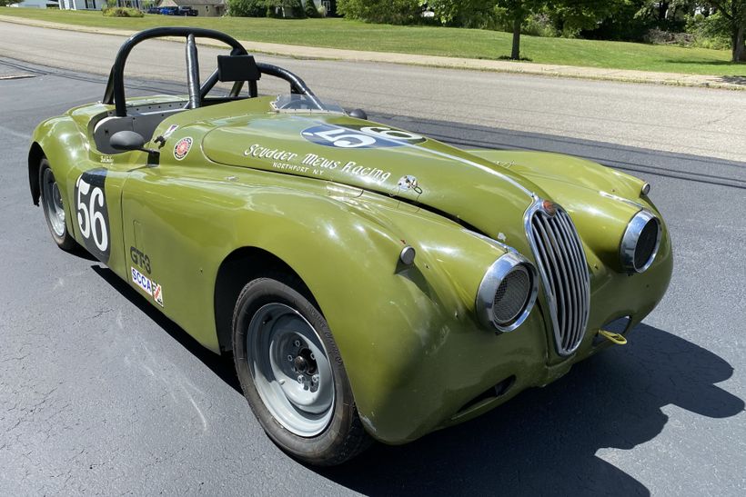 1956 Jaguar XK140 Race Car - The Green Monster