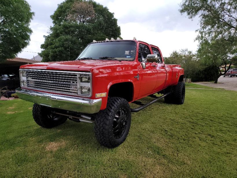 1988 Chevrolet V30 Silverado Crew-Cab 4x4 Dually Pickup With a 454